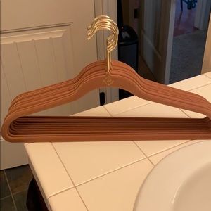 Joy Mangano tan flecked suit hangers